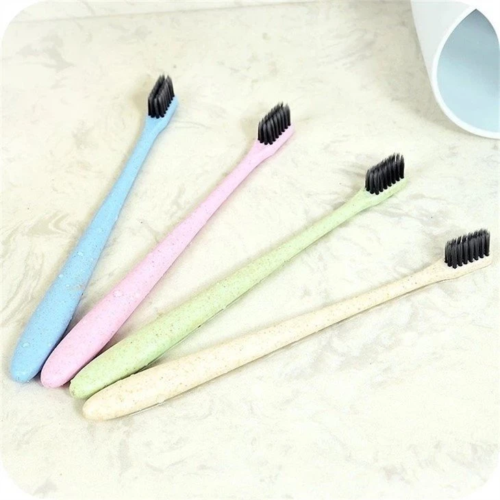 Eco Bamboo Carbon Wheat Straw Toothbrush