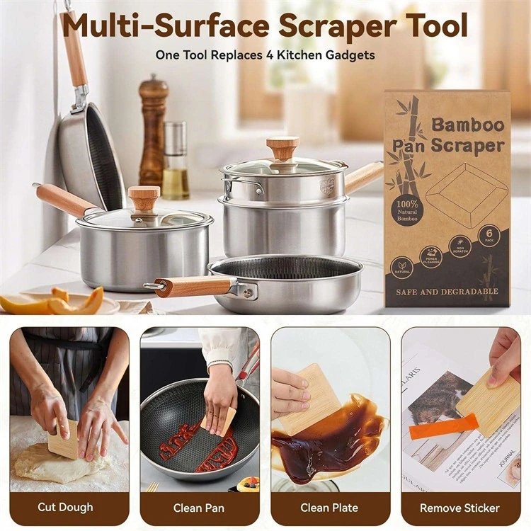 Natural Dish Scraper Tool